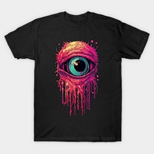 The Beholden Eye Freaky Comic Horror Art I T-Shirt